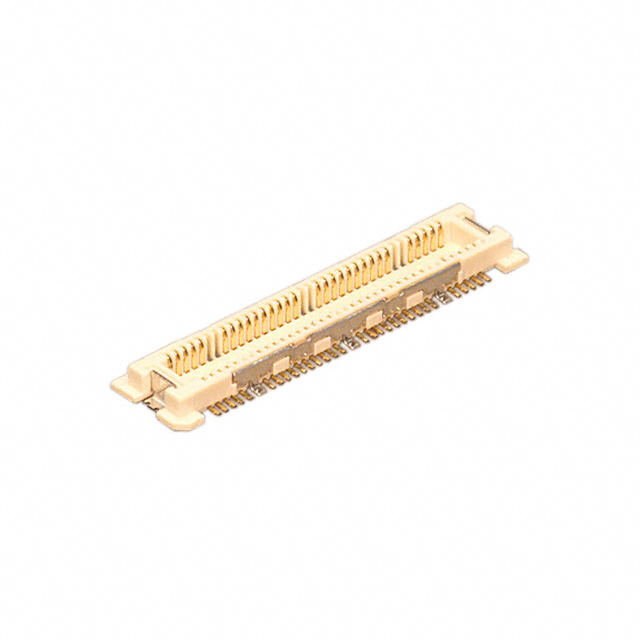 60 Position Connector Header, Outer Shroud Contacts Surface Mount Gold